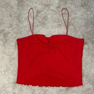 ME to WE Ribbed Spaghetti Strap Top